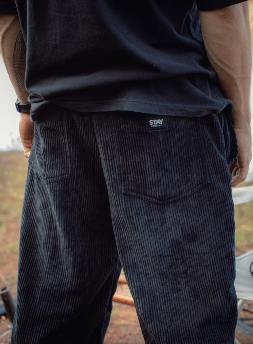 Stay Pants Cotelê (preta ou terracota)