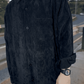 Camisa Cotelê Casual (Preto)