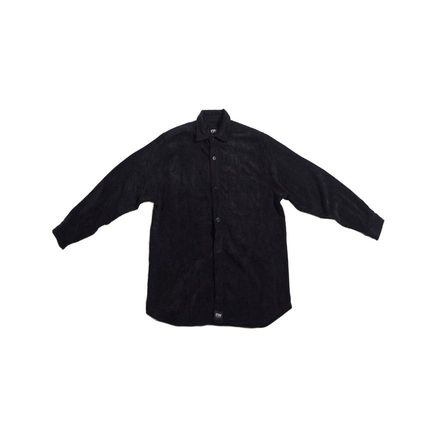 Camisa Cotelê Casual (Preto)