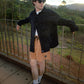 Camisa Cotelê Casual (Preto)